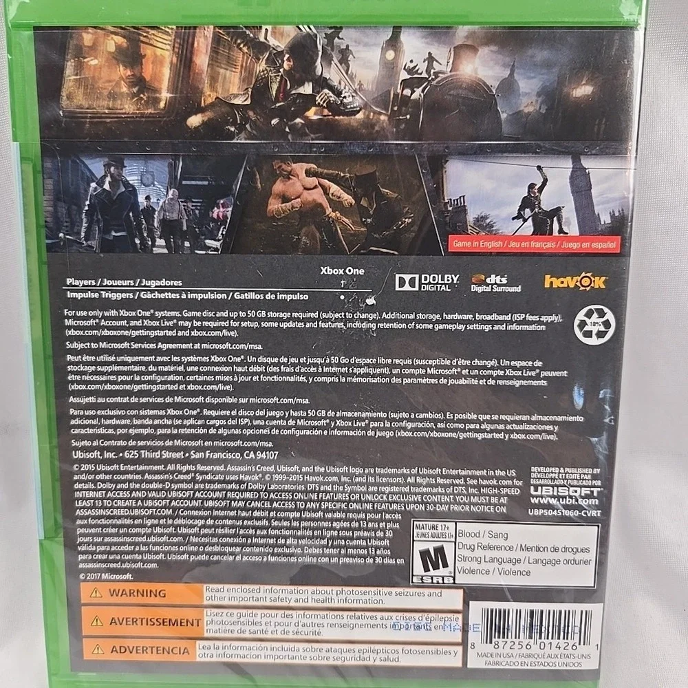 Assassin's Creed: Syndicate - Microsoft Xbox‎ One - NEW & SEALED
